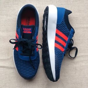 NWOT Adidas Neo | Cloudfoam Race Blue Orange Shoe